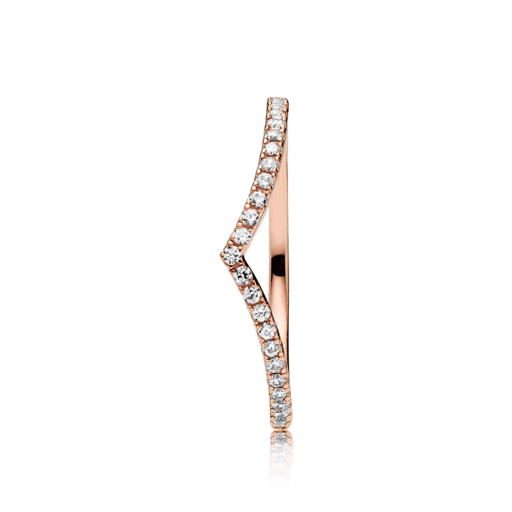 Pandora Funkelnder Wishbone Ring - 186316CZ