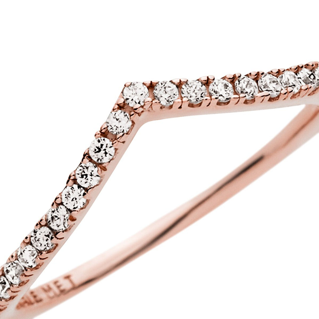Pandora Funkelnder Wishbone Ring - 186316CZ