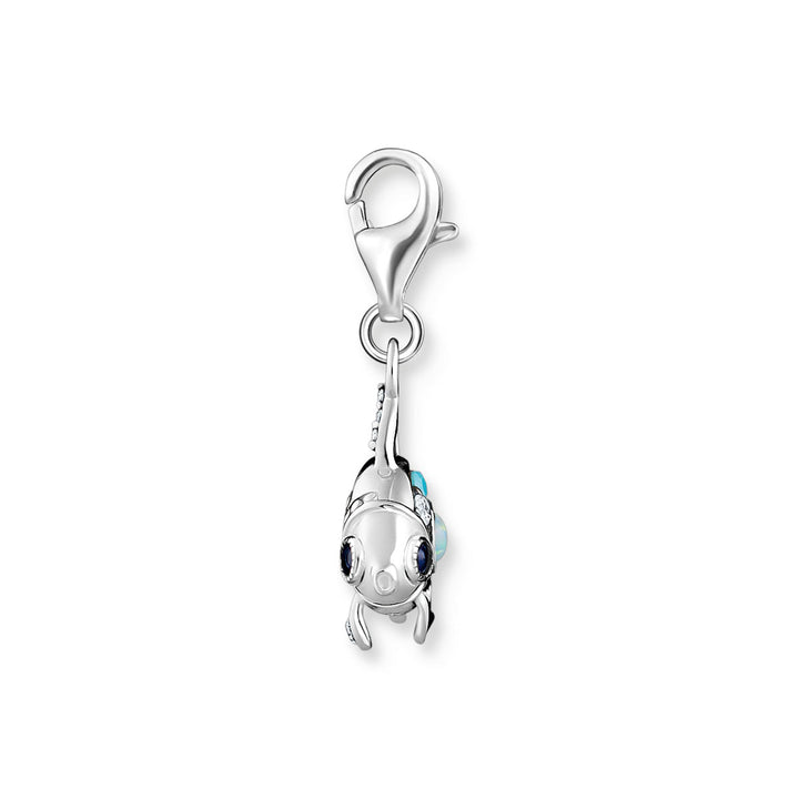 Thomas Sabo Charm-Anhänger Fisch mit Blauen Steinen Silber - 1884-945-7