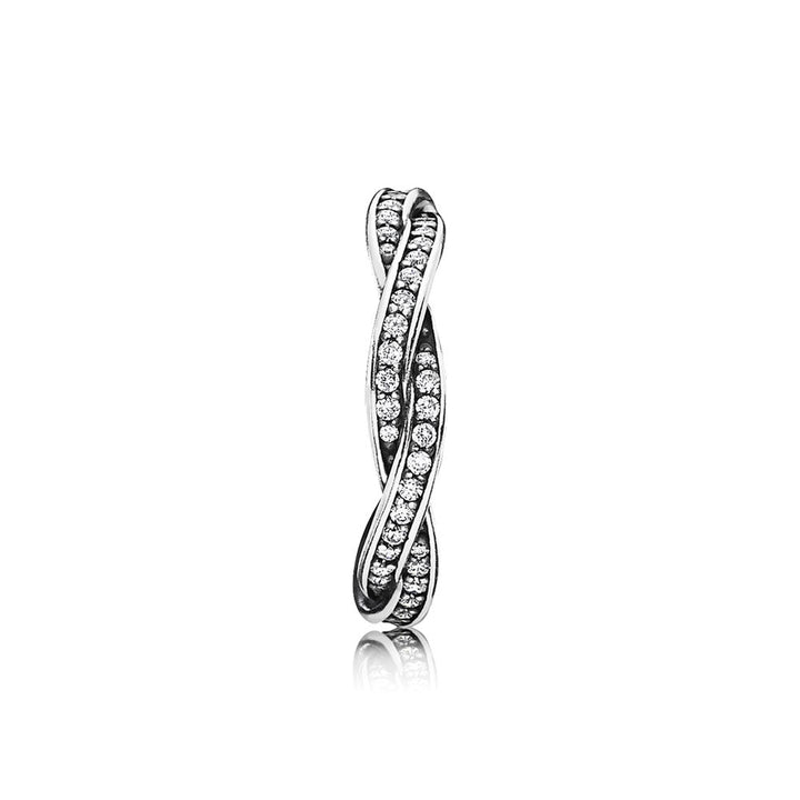 Pandora Funkelnde Gedrehte Linien Ring - 190892CZ