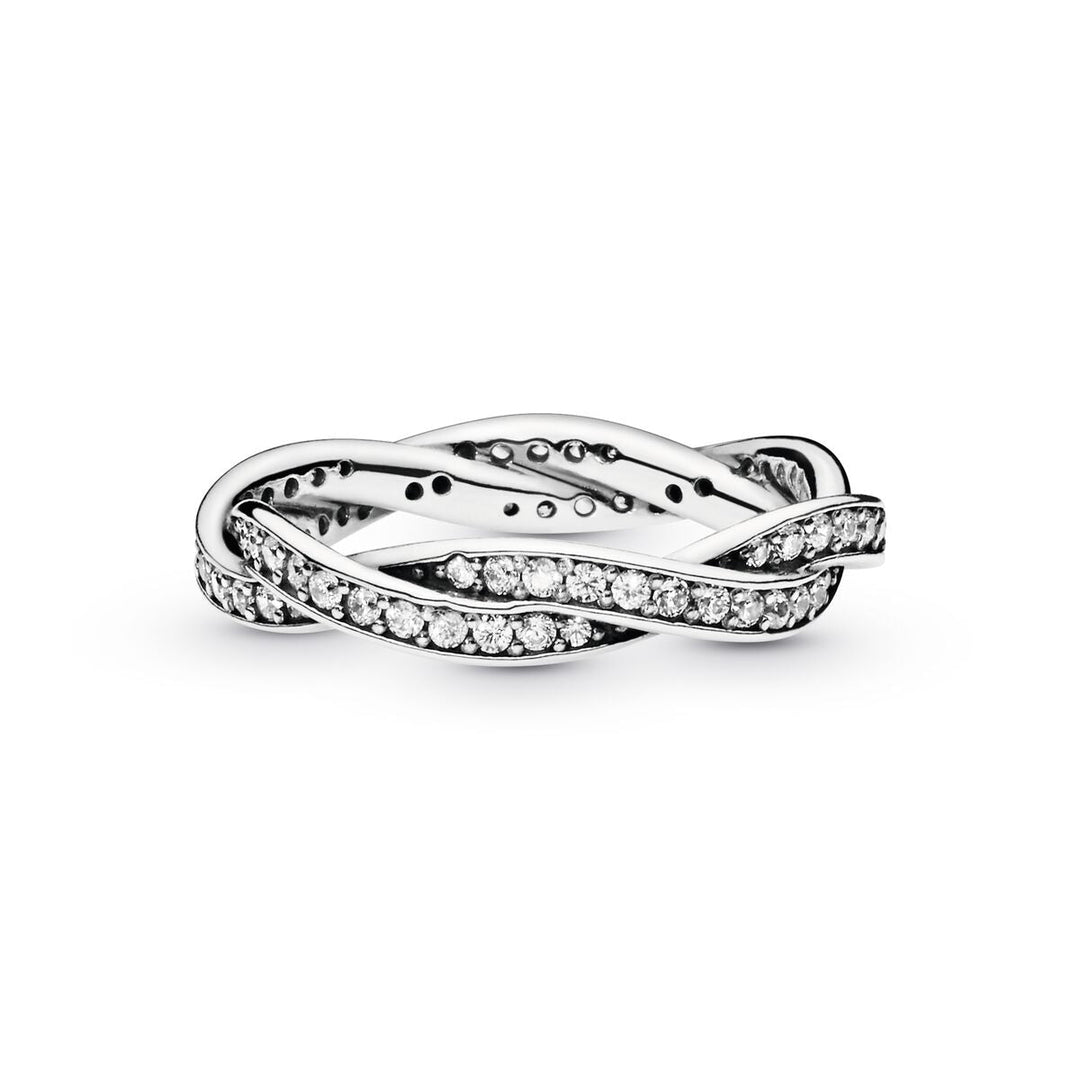Pandora Funkelnde Gedrehte Linien Ring - 190892CZ