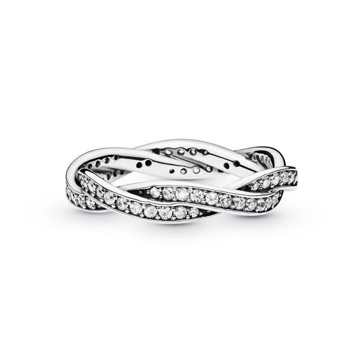 Pandora Funkelnde Gedrehte Linien Ring - 190892CZ