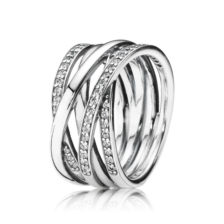 Pandora Ring Funkelnde Bänder - 190919CZ