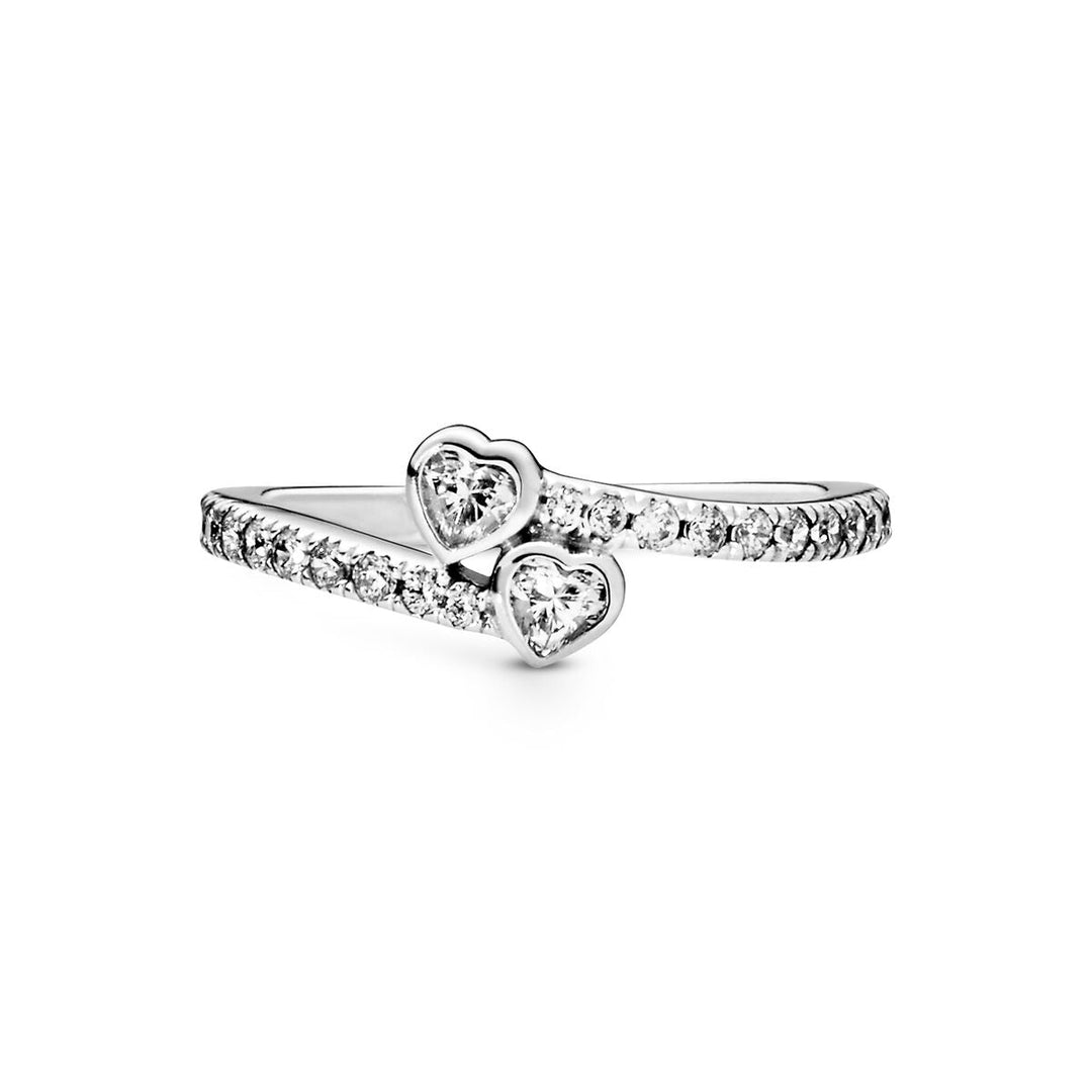 Pandora Zwei funkelnde Herzen Ring - 191023CZ