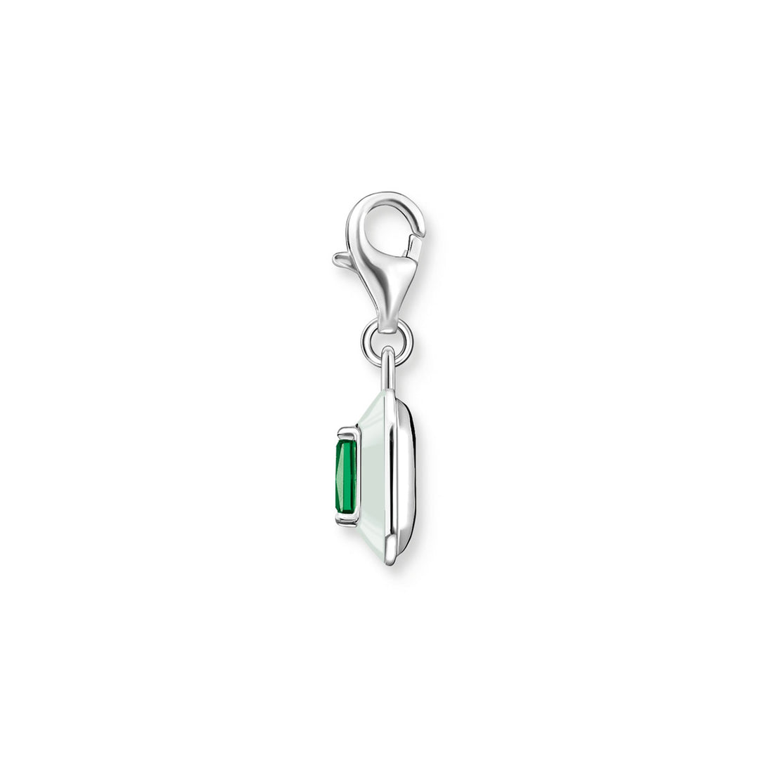 Thomas Sabo Charm-Anhänger Grüner Stein Silber - 1917-496-6
