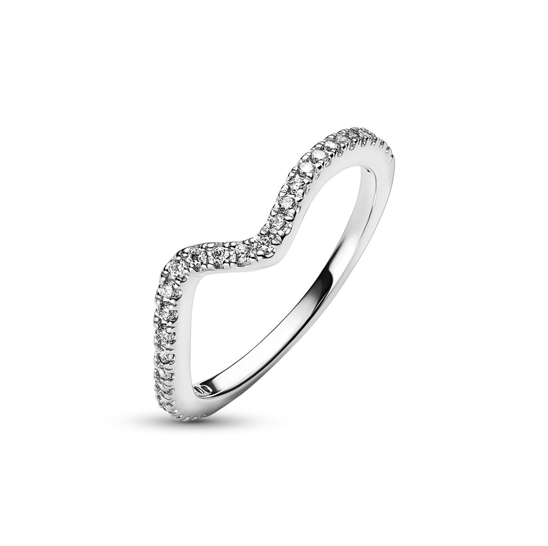 Pandora Funkelnde Welle Ring - 192539C01