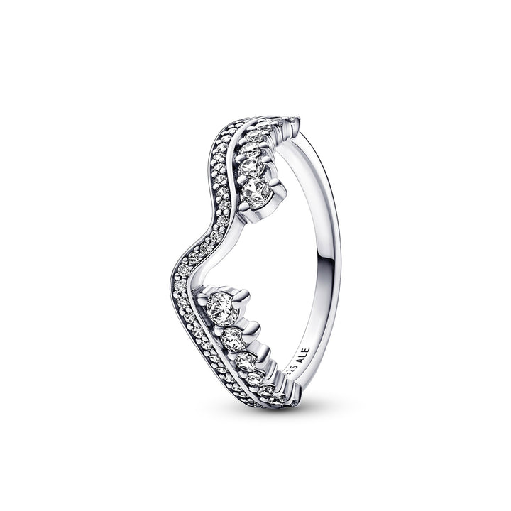Pandora Funkelnde Asymmetrische Wellen Ring - 192543C01