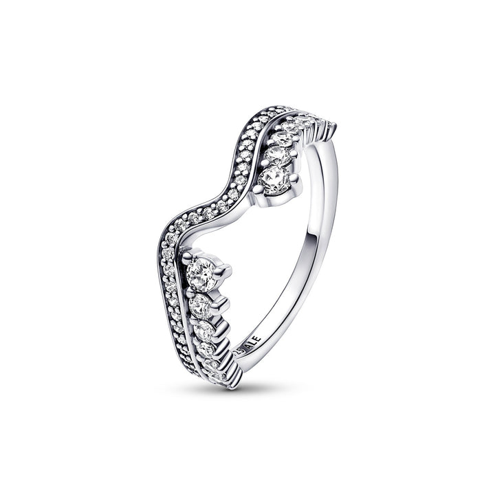 Pandora Funkelnde Asymmetrische Wellen Ring - 192543C01