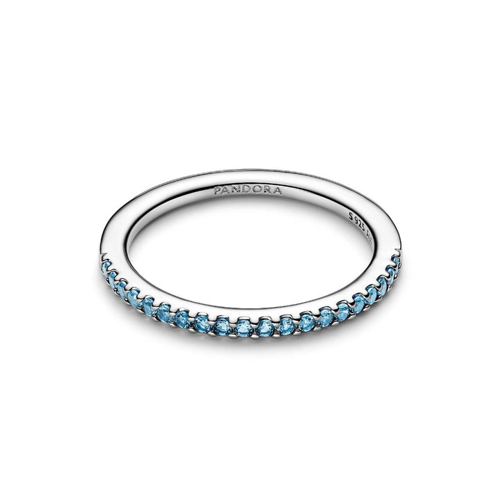 Pandora Funkelnder Aquamarinblauer Halb Ewigkeits Bandring - 192999C03