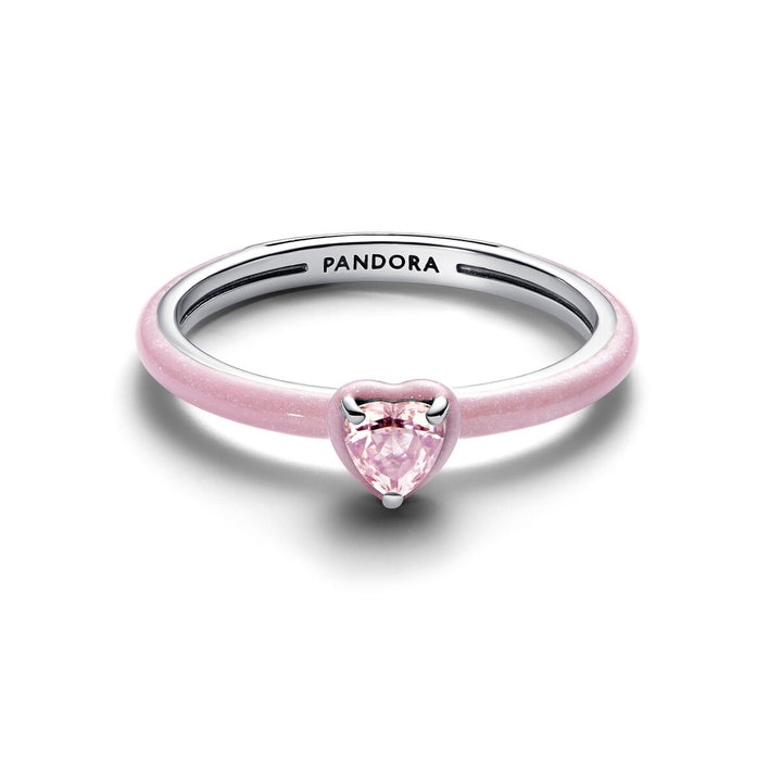 Pandora ME Rosafarbenes Chakra Herz Ring - 193088C02