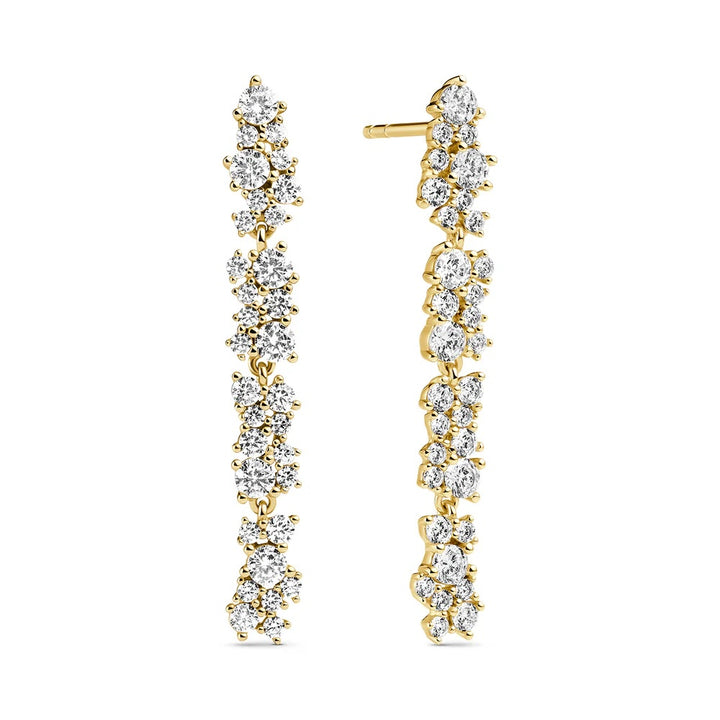 Sif Jakobs Cristallo Lungo Stud Earrings - SJ-E2495-CZ-YG