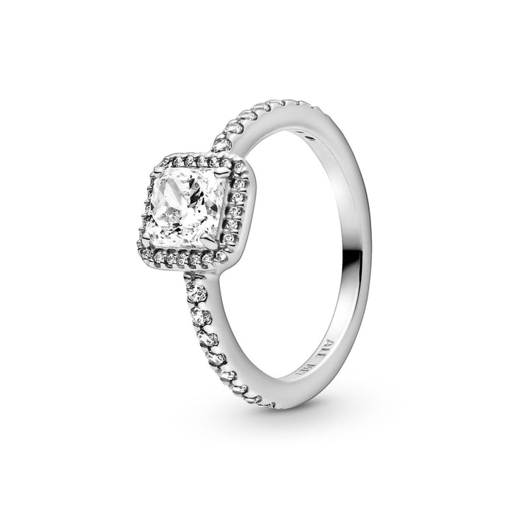 Pandora Quadratischer Funkelnder Strahlenkranz Ring - 198863C01