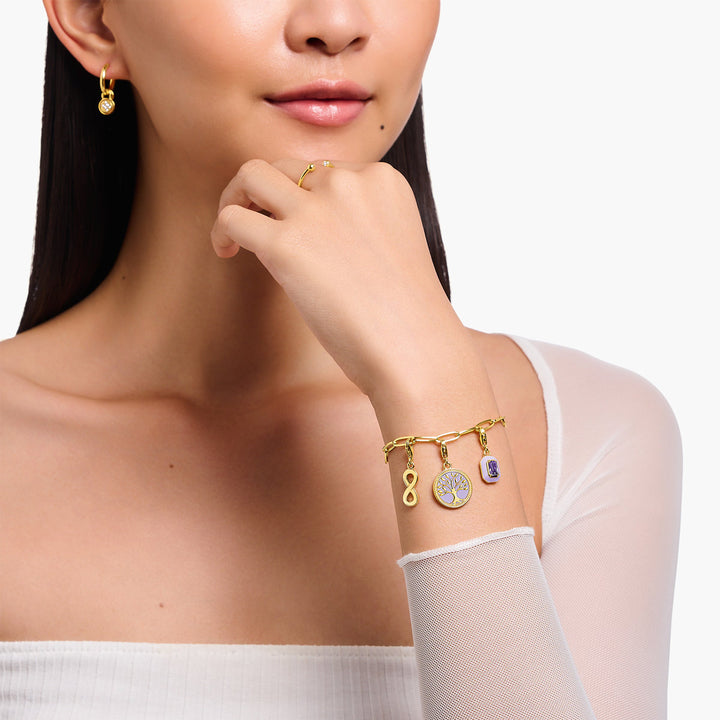 Thomas Sabo Charm-Anhänger Unendlichkeitszeichen vergoldet - 1990-413-39