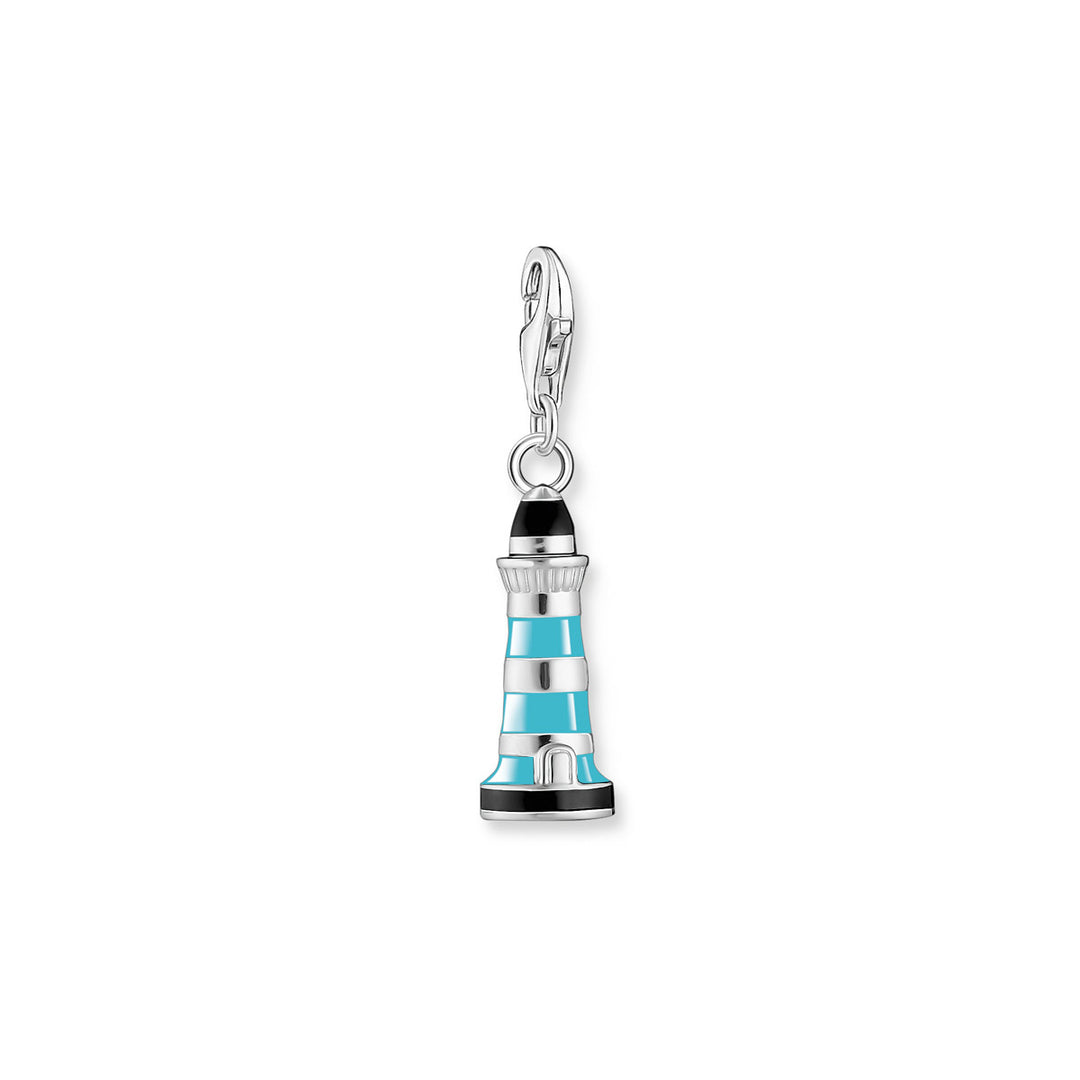 Thomas Sabo Charm-Anhänger Türkiser Leuchtturm Silber - 1995-007-7