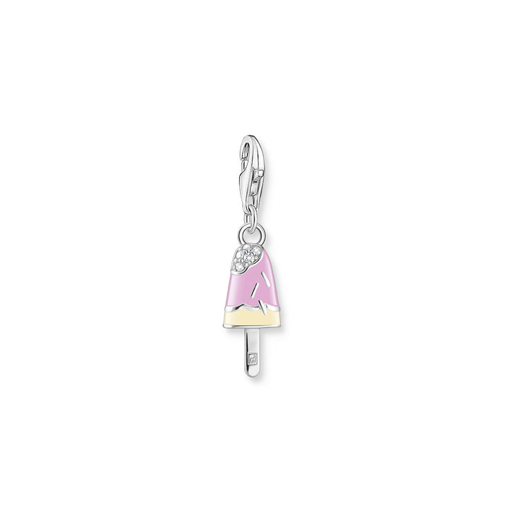 Thomas Sabo Charm-Anhänger Buntes Eis am Stiel mit Weissen Steinen Silber - 1999-041-7