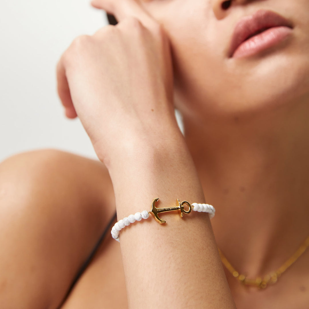 Paul Hewitt The Anchor Beads Armband Gold Pearl - PH-JE-0076