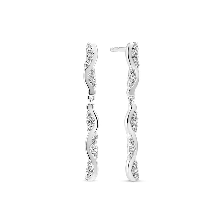 Sif Jakobs Ellera Waves Altro Due Lungo Ohrstecker - SJ-E2764-CZ