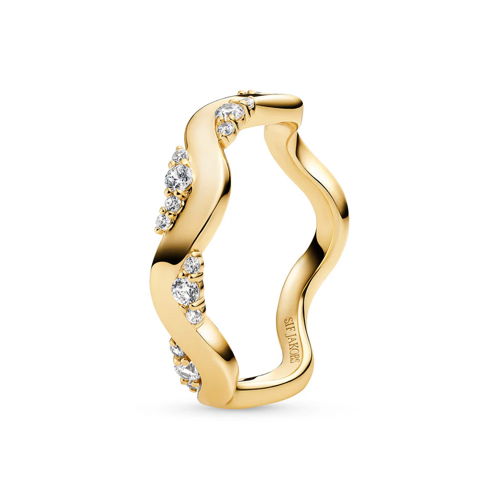 Sif Jakobs Ellera Waves Altro Ring - SJ-R2762-CZ-YG