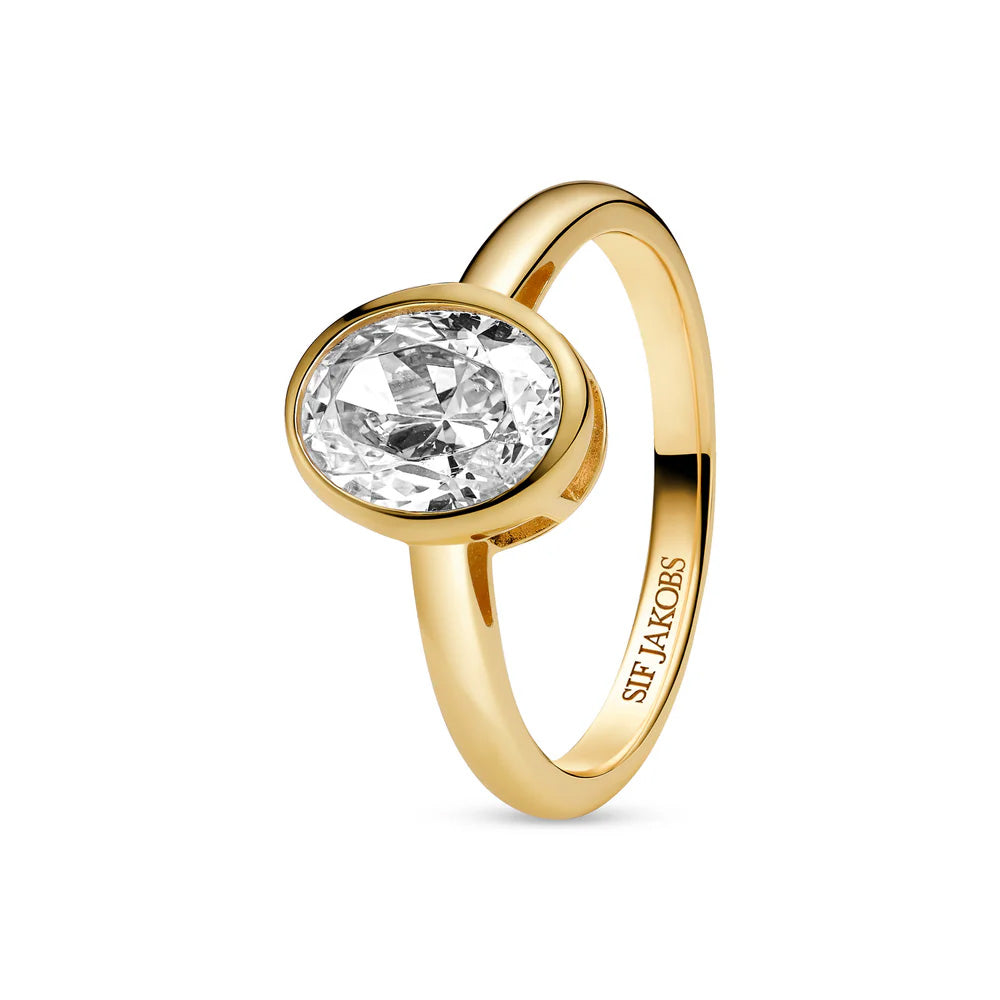 Sif Jakobs Sardinien Ovale Grande Ring - SJ-R2796-CZ-YG