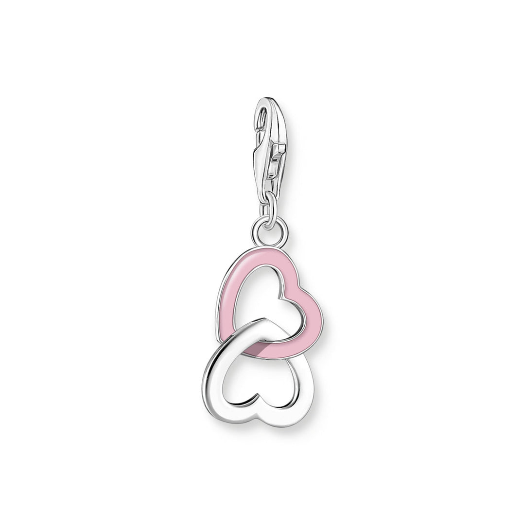 Thomas Sabo Charm-Anhänger Pinkes Herz Silber - 2013-007-9