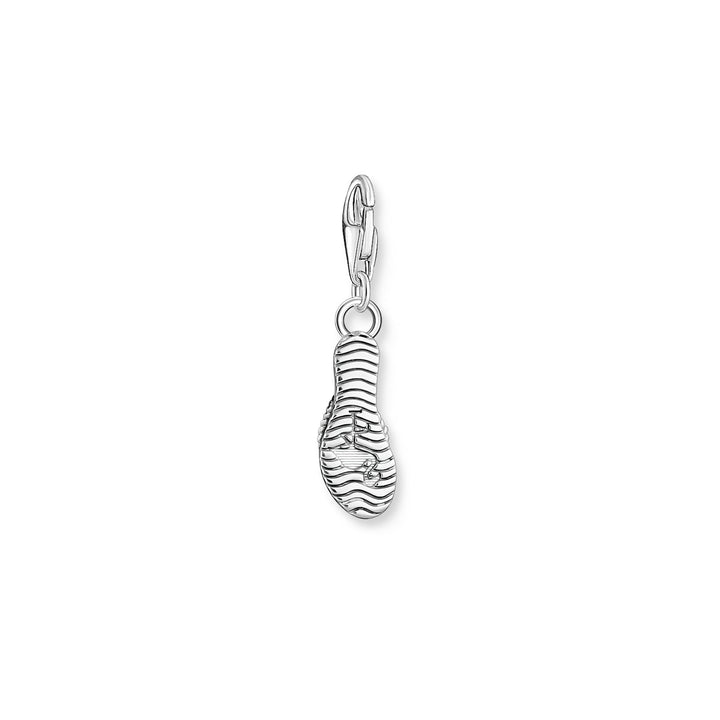 Thomas Sabo Charm-Anhänger Türkiser Flip-Flop mit Bunten Steinen Silber- 2025-914-7