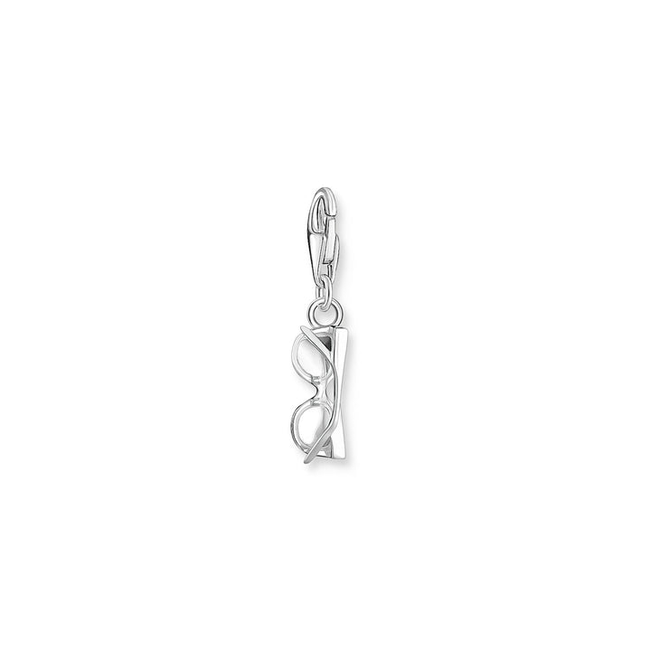 Thomas Sabo Charm-Anhänger Pinke Sonnenbrille mit Weissen Steinen Silber- 2027-041-9