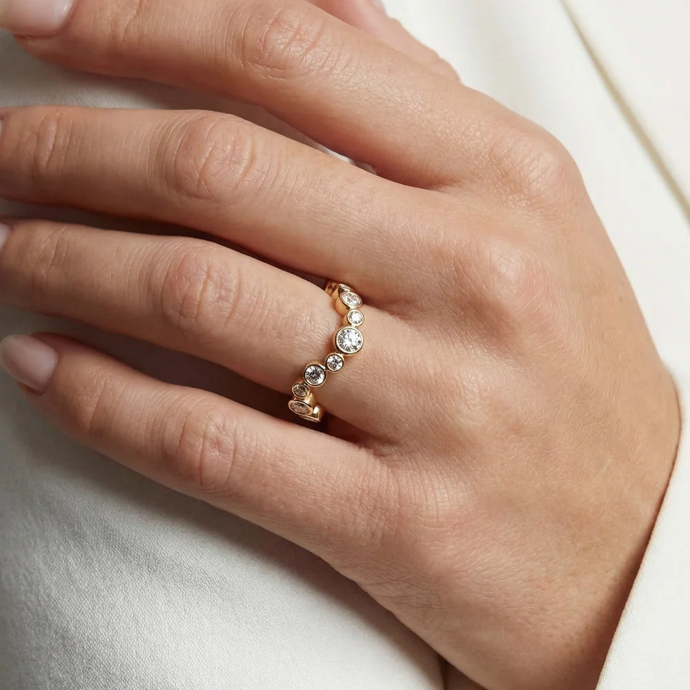 Sif Jakobs Sardinien Wave Ring - SJ-R2631-CZ-YG