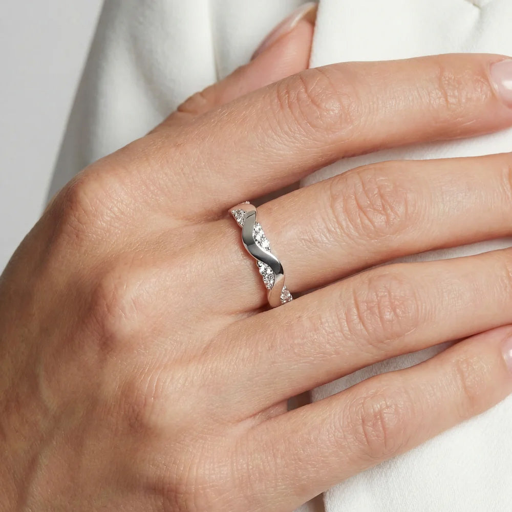 Sif Jakobs Ellera Waves Altro Ring - SJ-R2762-CZ