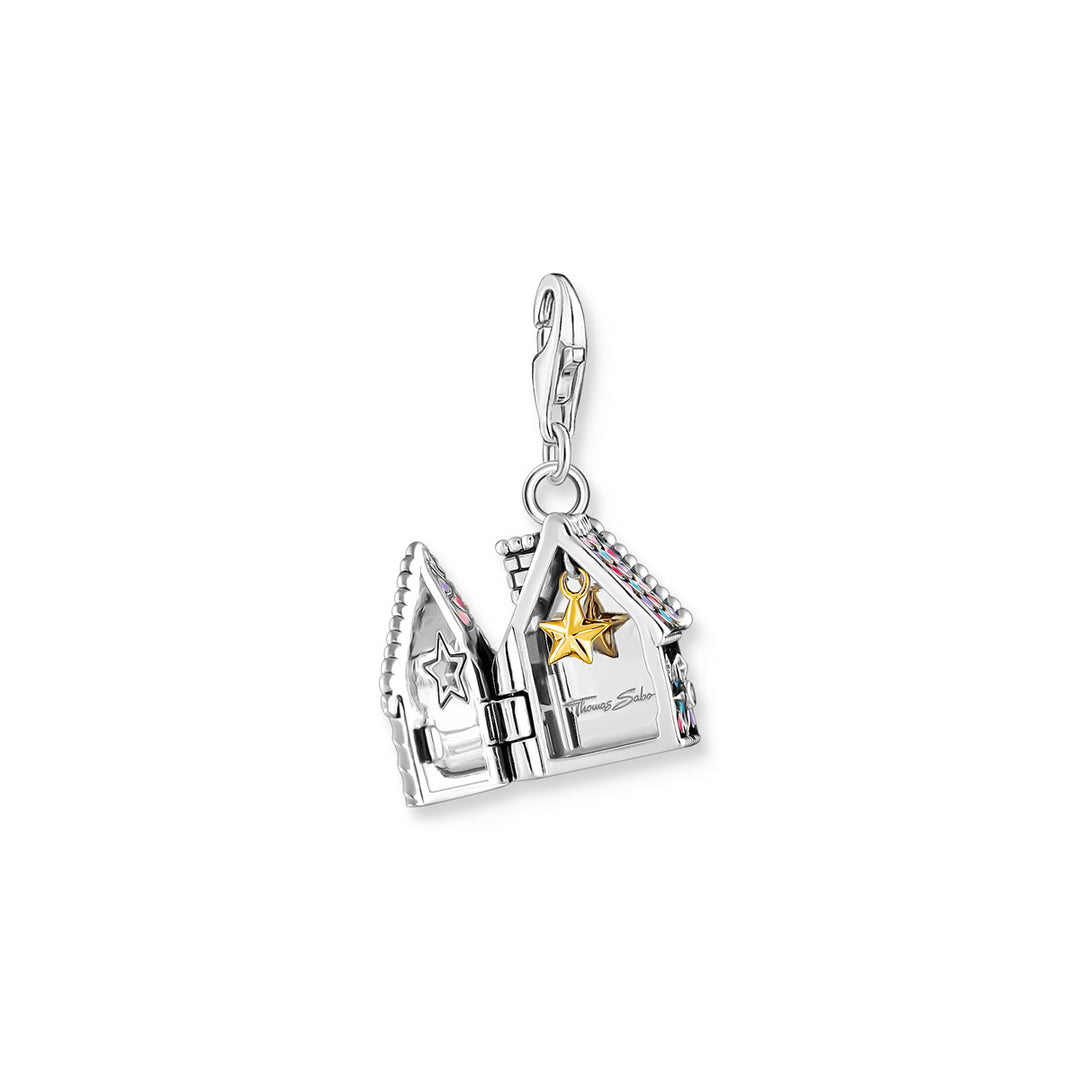 Thomas Sabo Charm-Anhänger Lebkuchenhaus mit vielen Details Silber - 2058-340-7