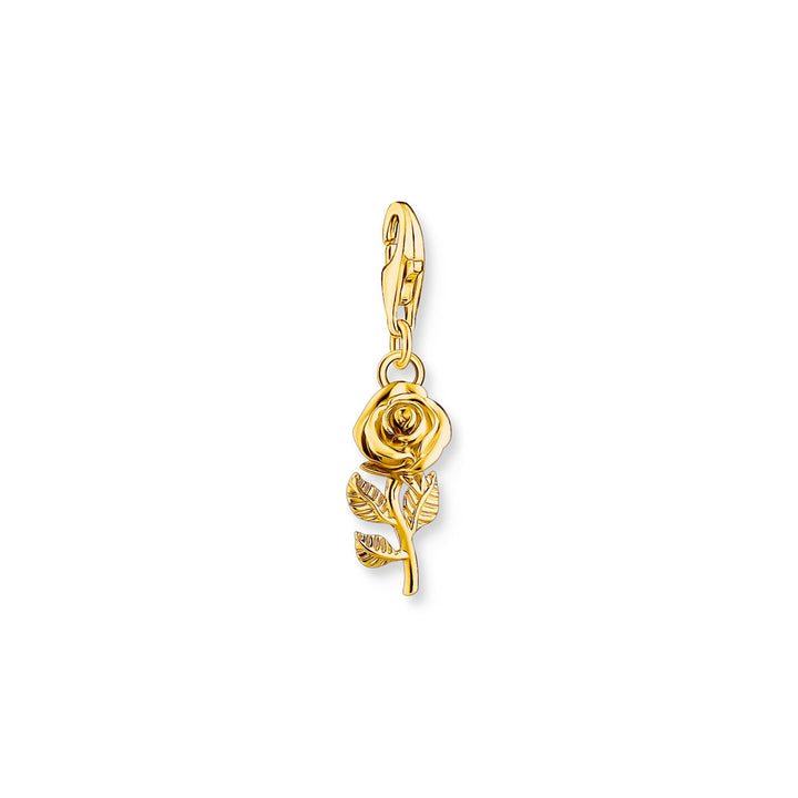 Thomas Sabo Charm-Anhänger Rose vergoldet - 2077-413-39