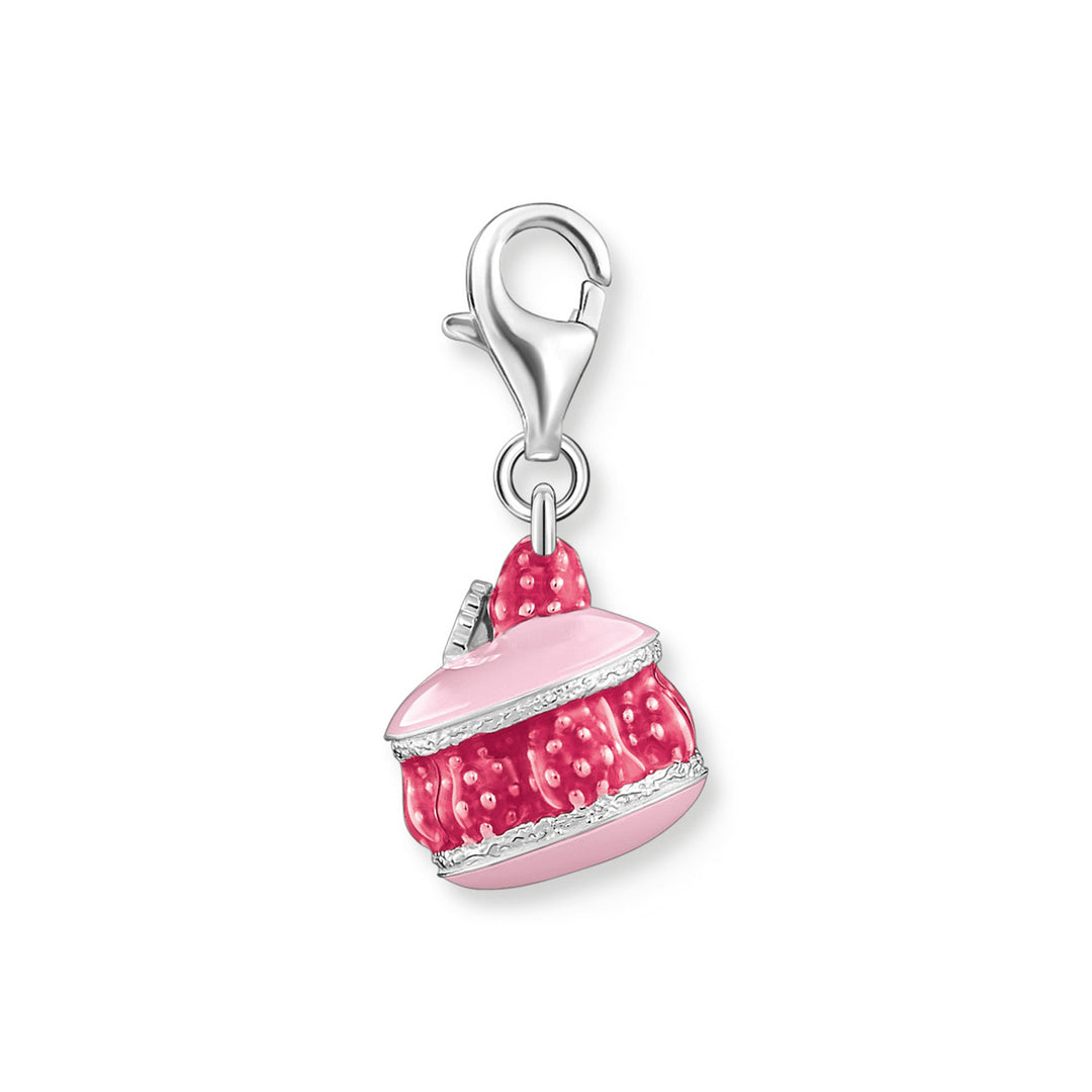 Thomas Sabo Charm-Anhänger Himbeer Macaron pink Silber - 2080-007-9