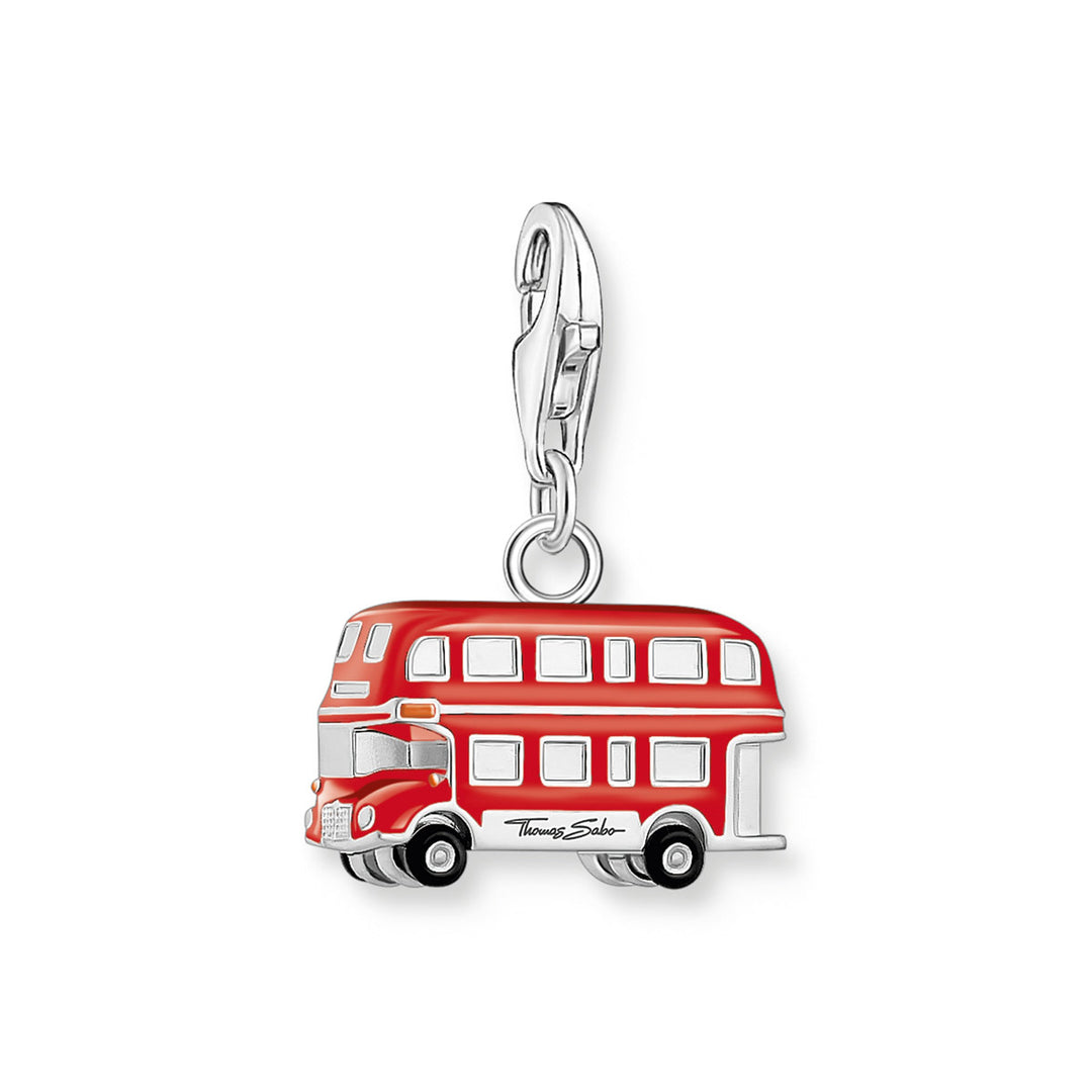 Thomas Sabo Charm-Anhänger roter London Bus Silber - 2119-007-10