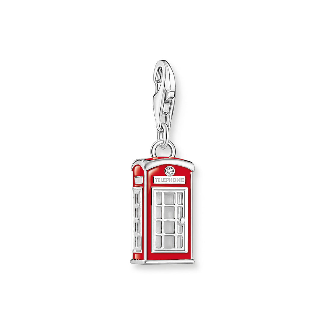 Thomas Sabo Charm-Anhänger rotes London Telefonhäuschen Silber - 2120-041-10