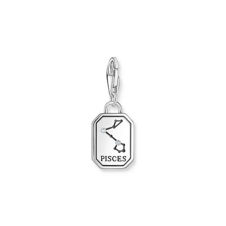 Thomas Sabo Charm-Anhänger Sternzeichen Fische mit Steinen Silber - 2142-643-21