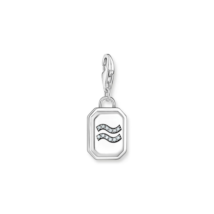 Thomas Sabo Charm-Anhänger Sternzeichen Wassermann mit Steinen Silber - 2143-643-21