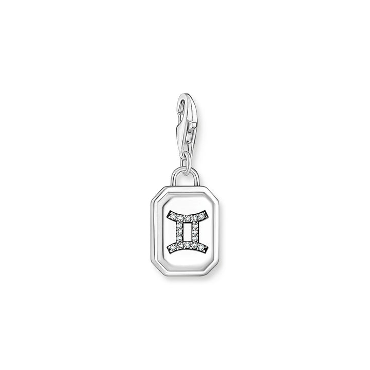 Thomas Sabo Charm-Anhänger Sternzeichen Zwilling mit Steinen Silber - 2145-643-21