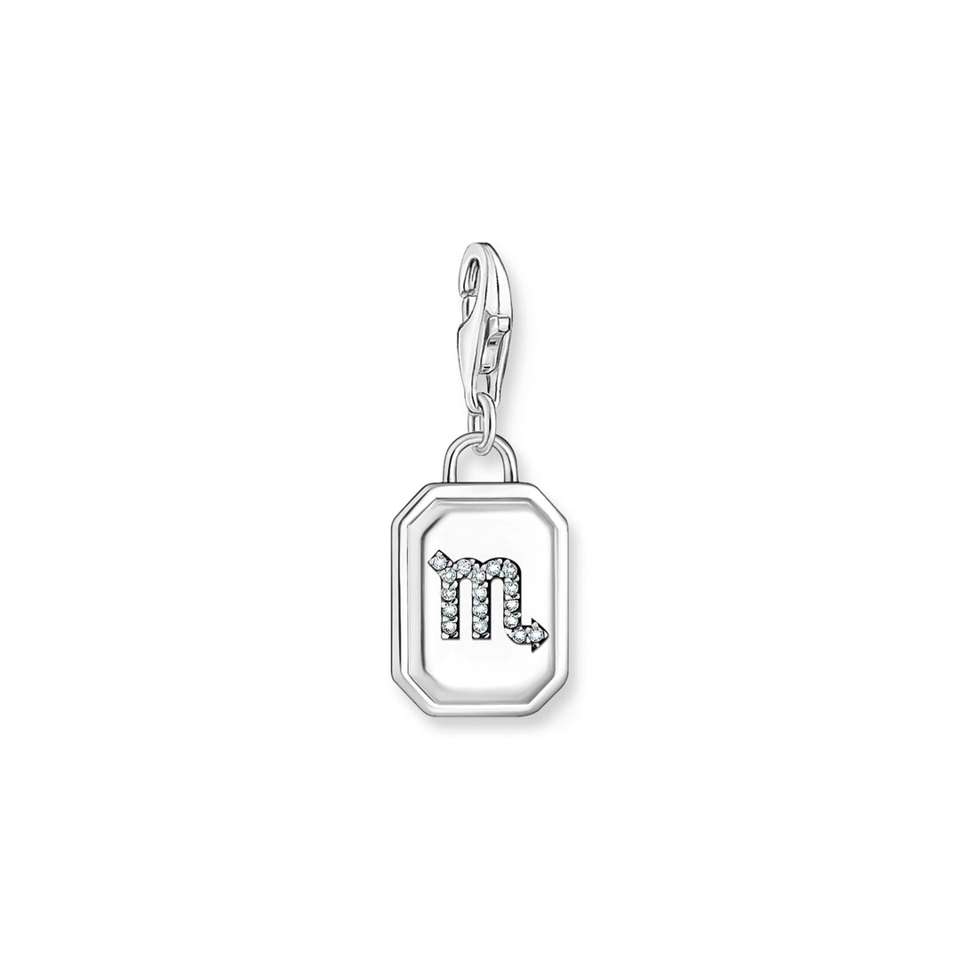 Thomas Sabo Charm Pendant Zodiac Sign Scorpio with Stones Silver - 2148-643-21