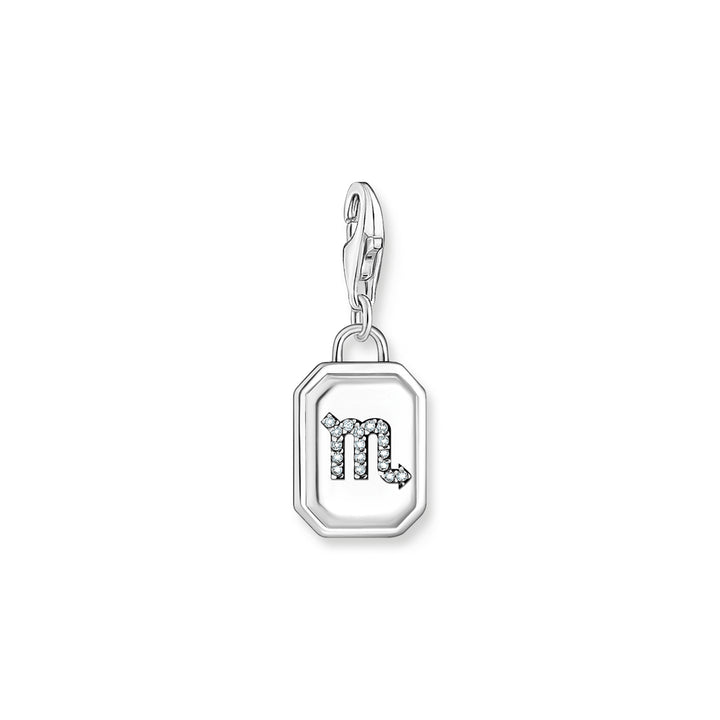 Thomas Sabo Charm Pendant Zodiac Sign Scorpio with Stones Silver - 2148-643-21