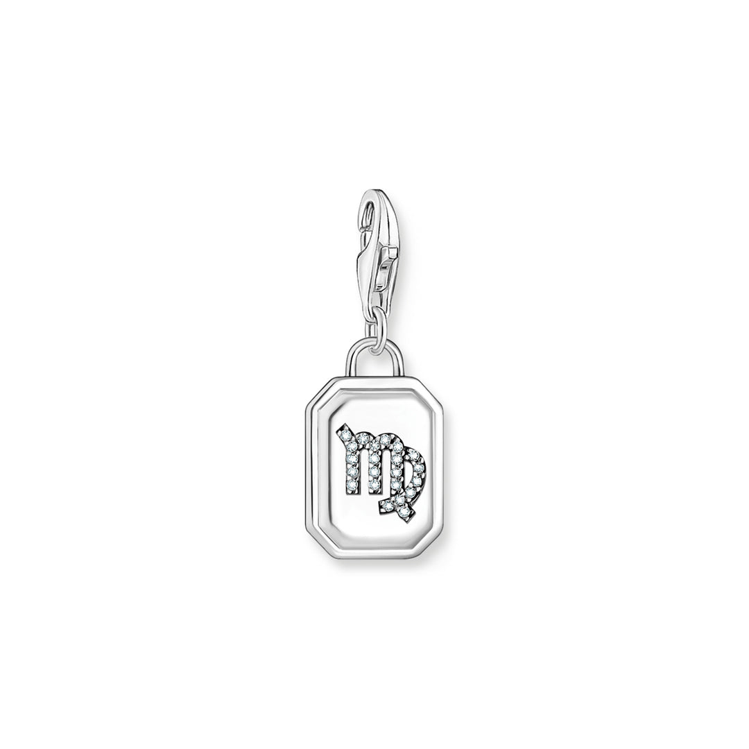 Thomas Sabo Charm Pendant Zodiac Sign Virgo with Stones Silver - 2149-643-21