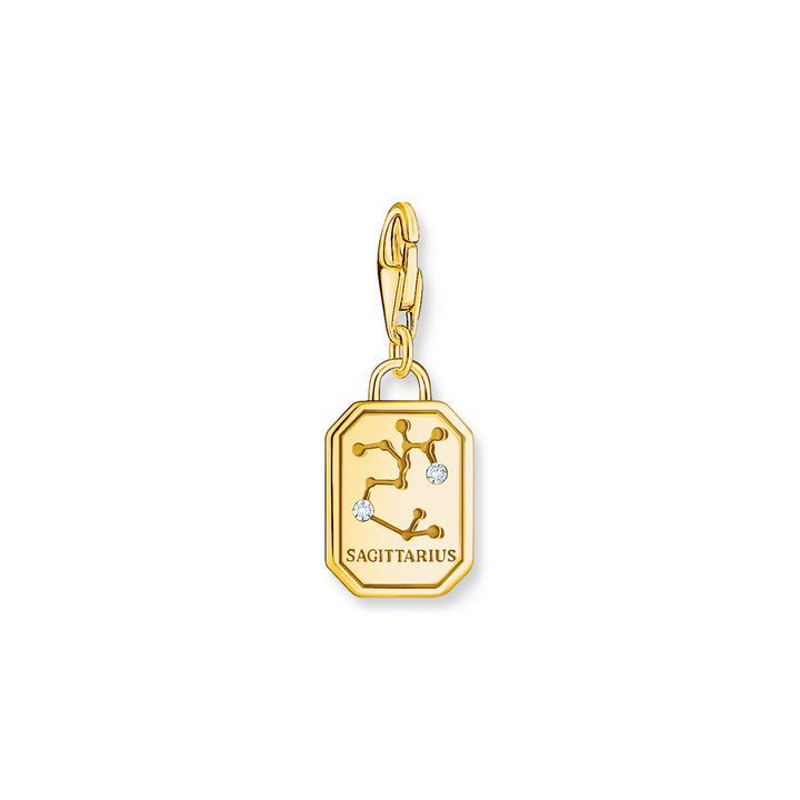 Thomas Sabo Charm-Anhänger Sternzeichen Schütze mit Steinen vergoldet - 2156-414-39
