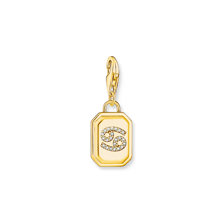 Thomas Sabo Charm-Anhänger Sternzeichen Krebs mit Steinen vergoldet - 2158-414-39