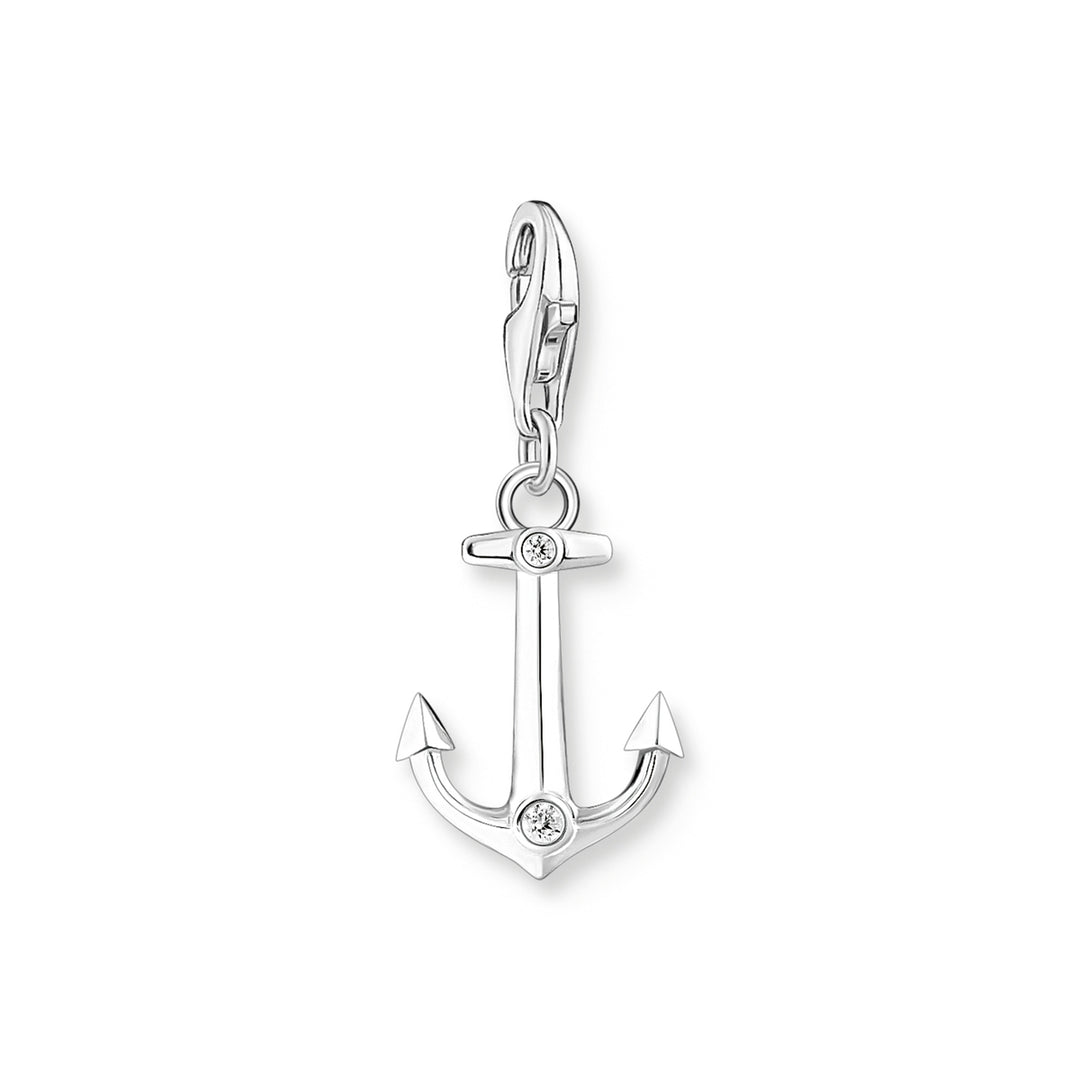 Thomas Sabo Pendentif charme ancre avec pierres argent - 2166-051-21