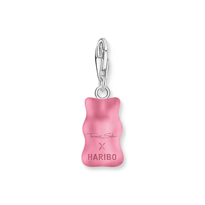 Thomas Sabo Charm-Goldbären-Anhänger in Pink Silber - 2193-017-9