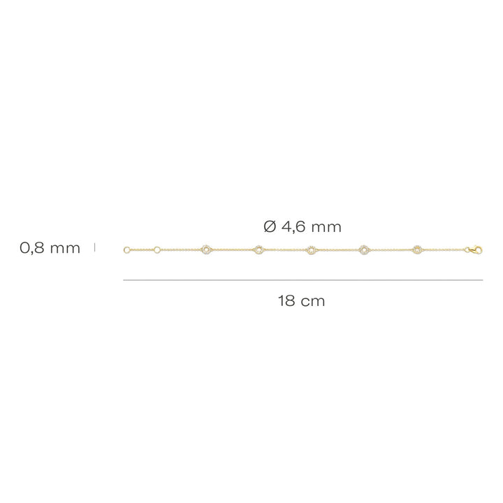Blush Armband 14k Gelbgold - 2200YZI