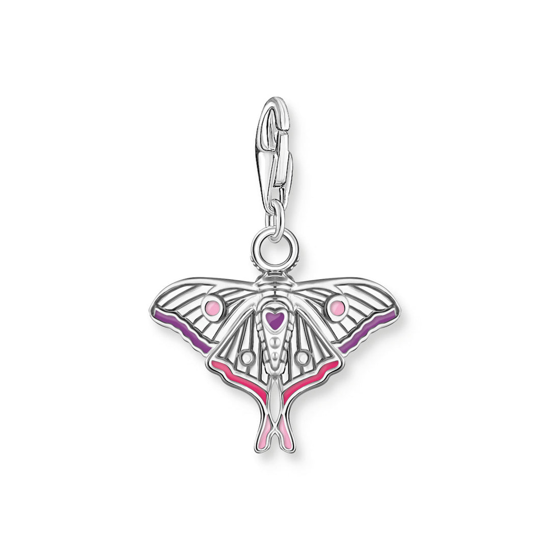 Thomas Sabo Charm-Anhänger bunter Nachtfalter Silber - 2209-691-7