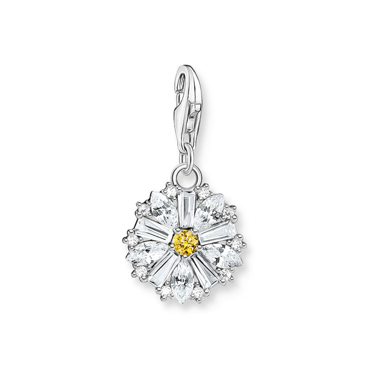 Thomas Sabo Charm-Anhänger Blume Lovely Daisy mit Steinen Silber - 2212-051-14