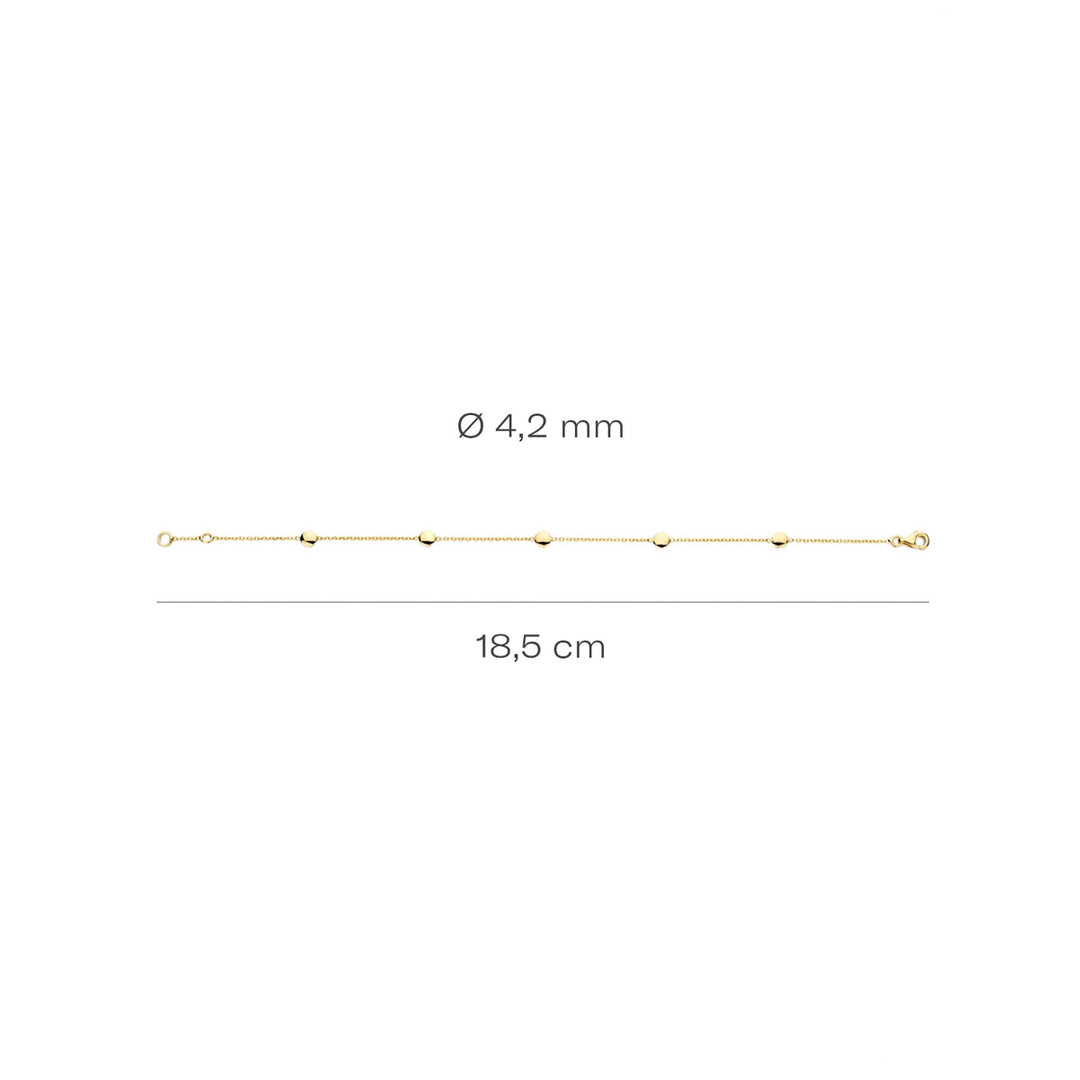 Blush Armband 14k Gelbgold - 2222YGO
