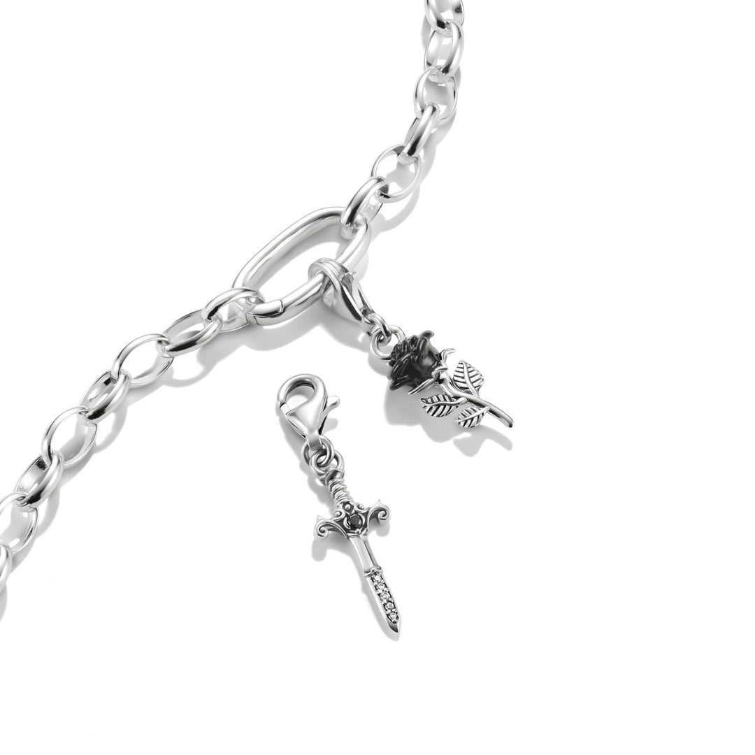 Thomas Sabo Charm-Anhänger True Romance Schwert Zirkonia Original Silber - 2231-643-11