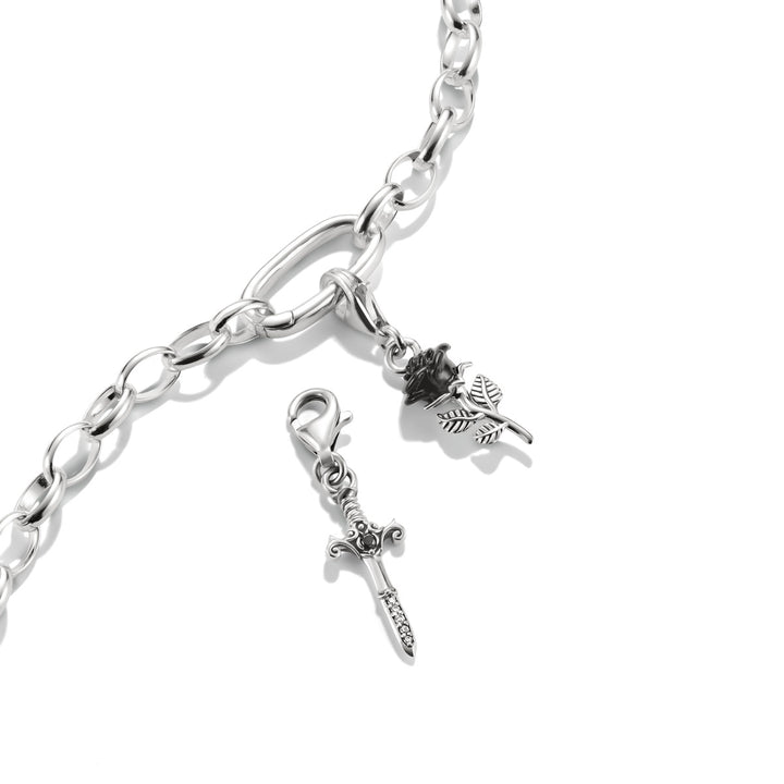 Thomas Sabo Charm-Anhänger True Romance Schwert Zirkonia Original Silber - 2231-643-11