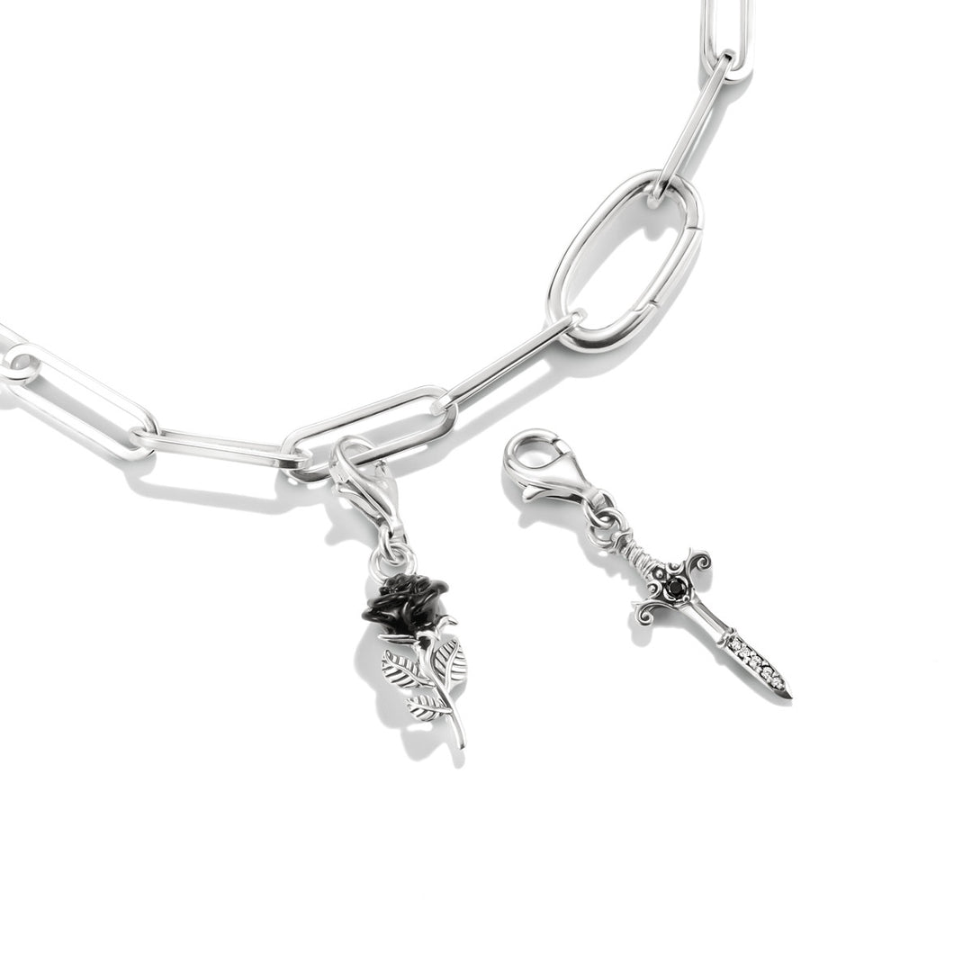 Thomas Sabo Charm-Anhänger True Romance Rose Emaille Original Silber - 2232-664-11